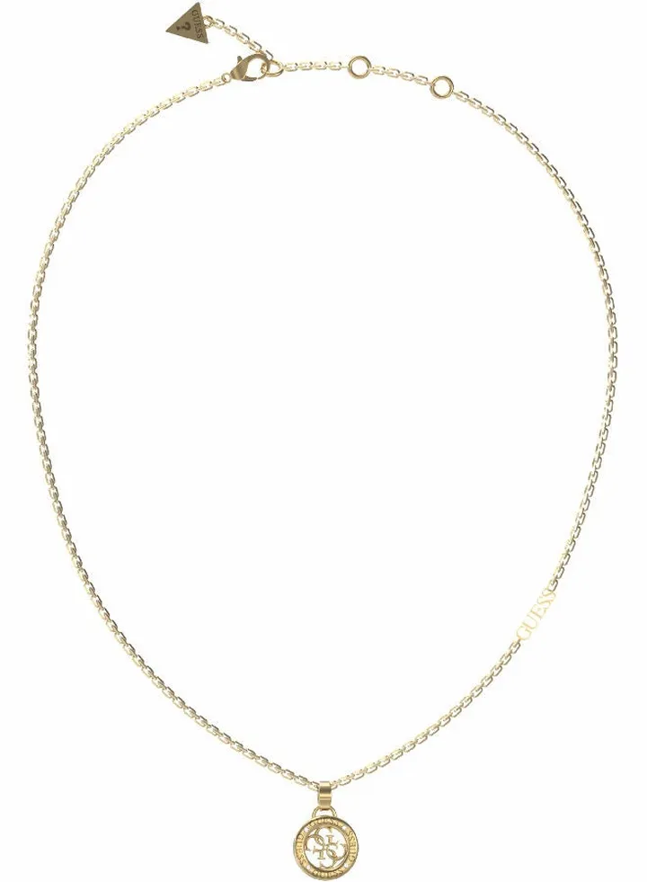 Logo Black Charm Necklace