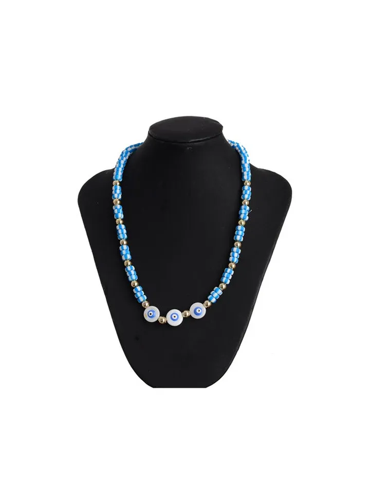Stainless Steel & Rubber Necklace