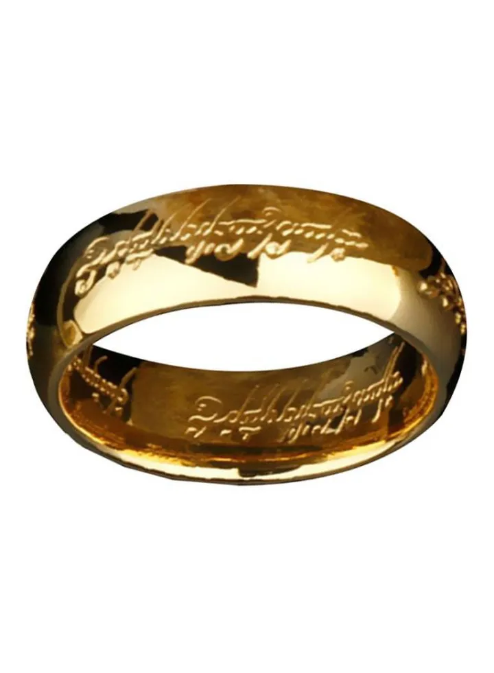 Stainless Steel Engraved Ring