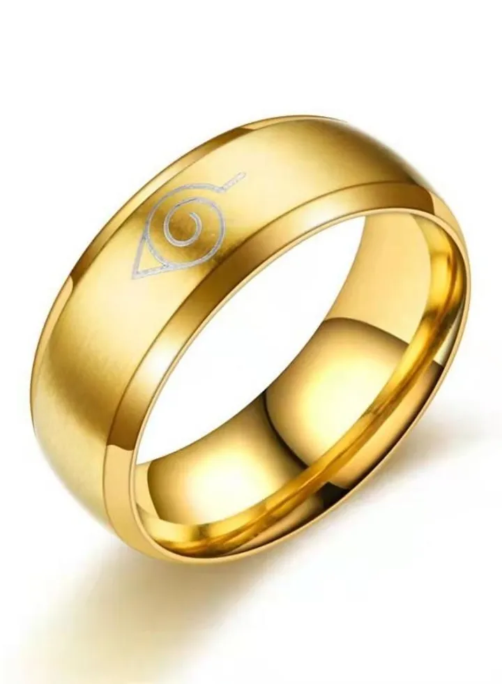 Titanium Steel Anime Naruto Ring
