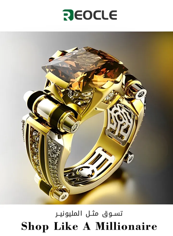 Self-Defence Rings Knuckle Ring, Galvanised Diamond Ring Made of Stainless Steel Jewellery in Retro Style Creative Dominant Ring Men's and Women's Accessories