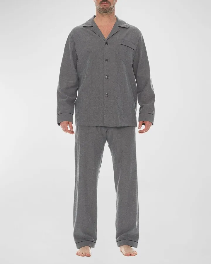 Men's Citified Flannel Pajama Set