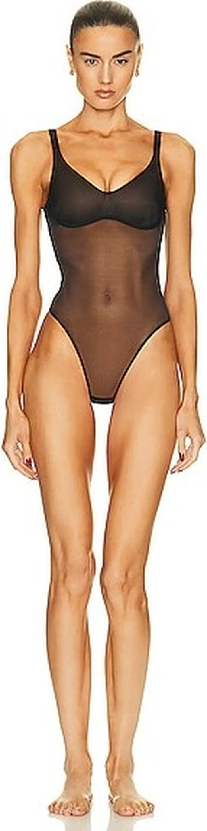 Agent Provocateur Lucky Structured Bodysuit in Black