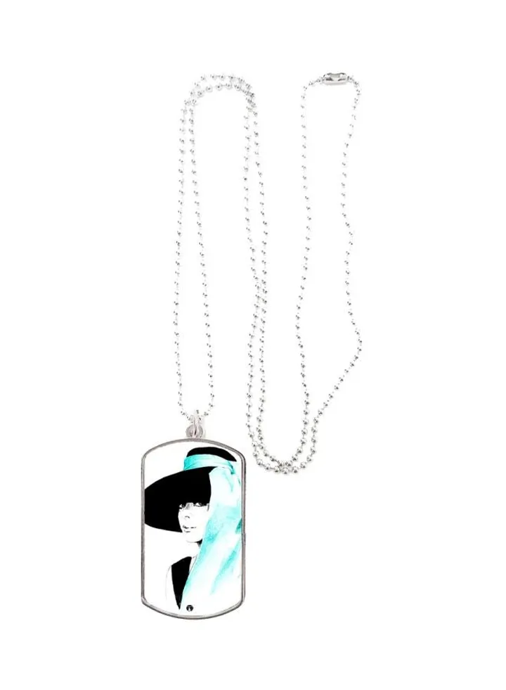 Michael Jackson Printed Metal Pendant Necklace