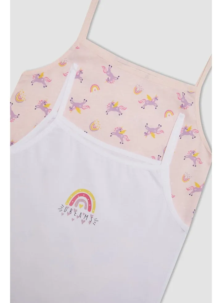 Girl Regular Fit Underwear Top - 2 Pack