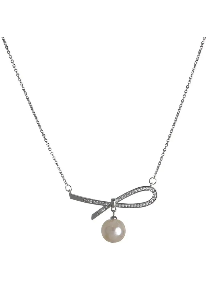 Silver Pearl Necklace