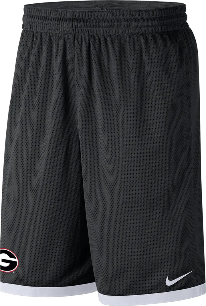 Georgia Nike Men's College Mesh Shorts in Black