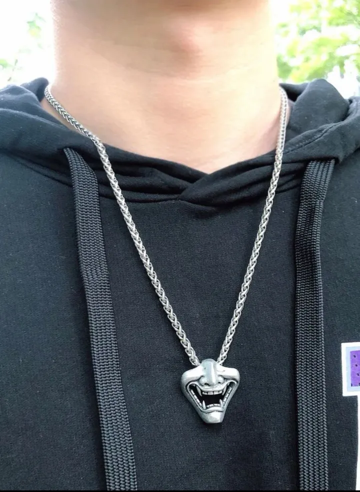 Silver Stainless Steel Necklace For Men Size 60cm
