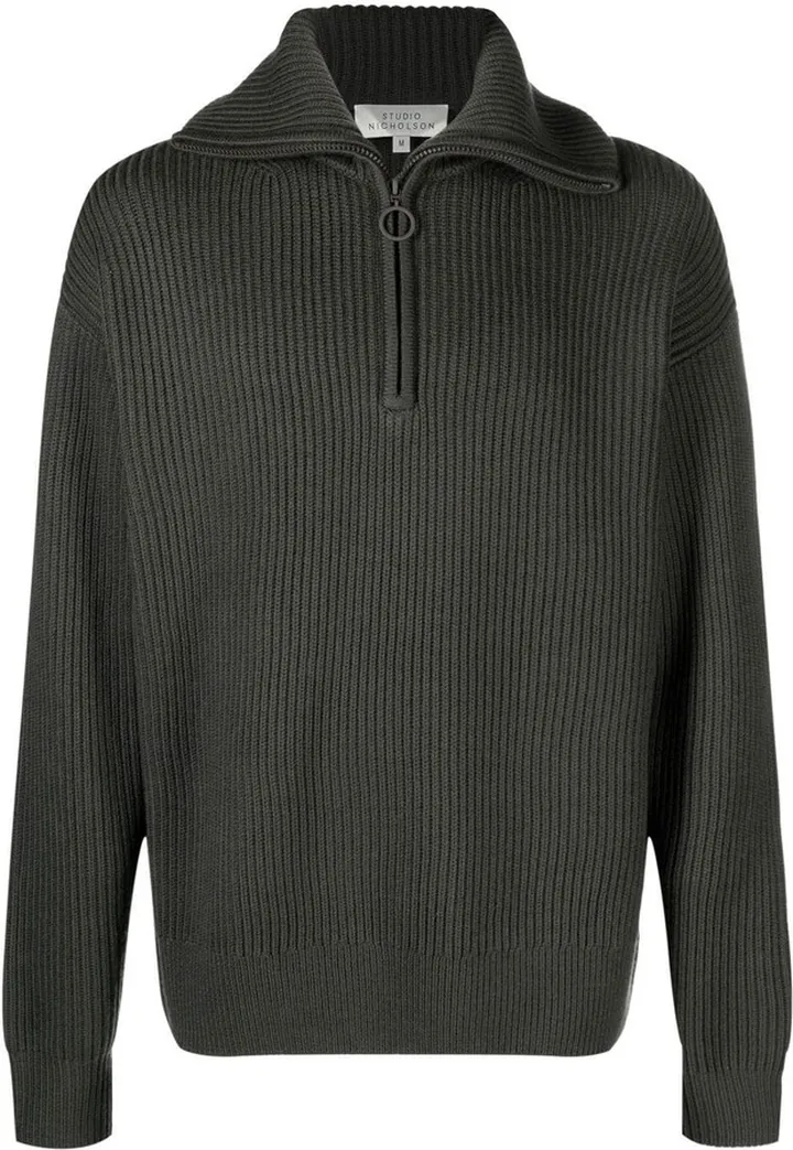 Half-Zip Long-Sleeve Jumper