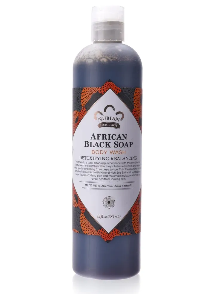 Body wash with African black soap