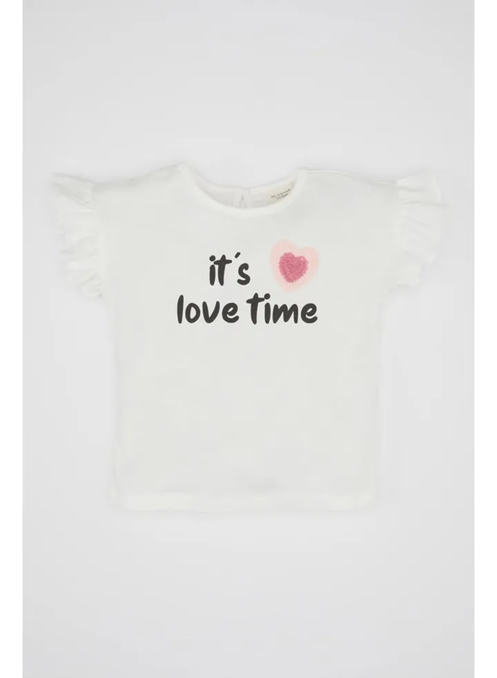 Babygirl Regular Fit Knitted Short Sleeve T-Shirt