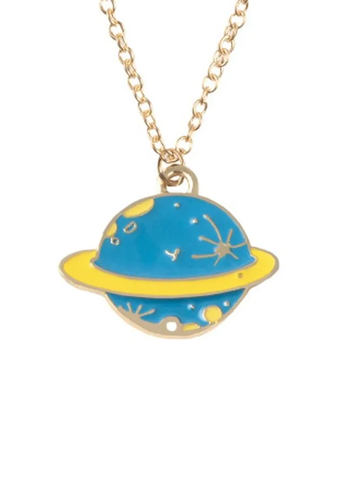 Casual Mars Pendant Necklace