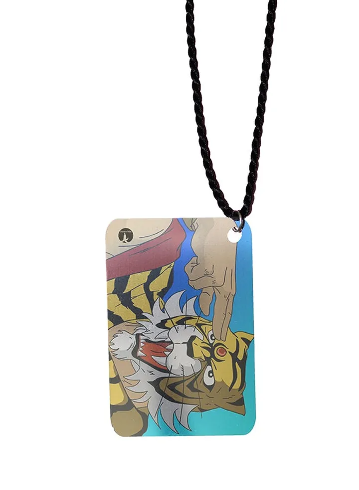 Anime Tiger Mask Metal Pendant Necklace