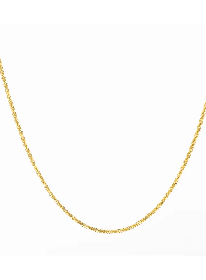 Stainless Steel Twisted Golden Necklace 2mm