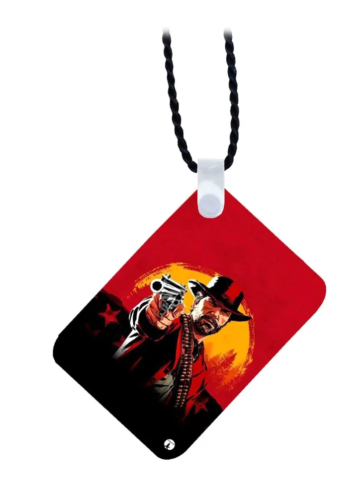 Wooden Red Dead Redemption 2 Pendant Necklace