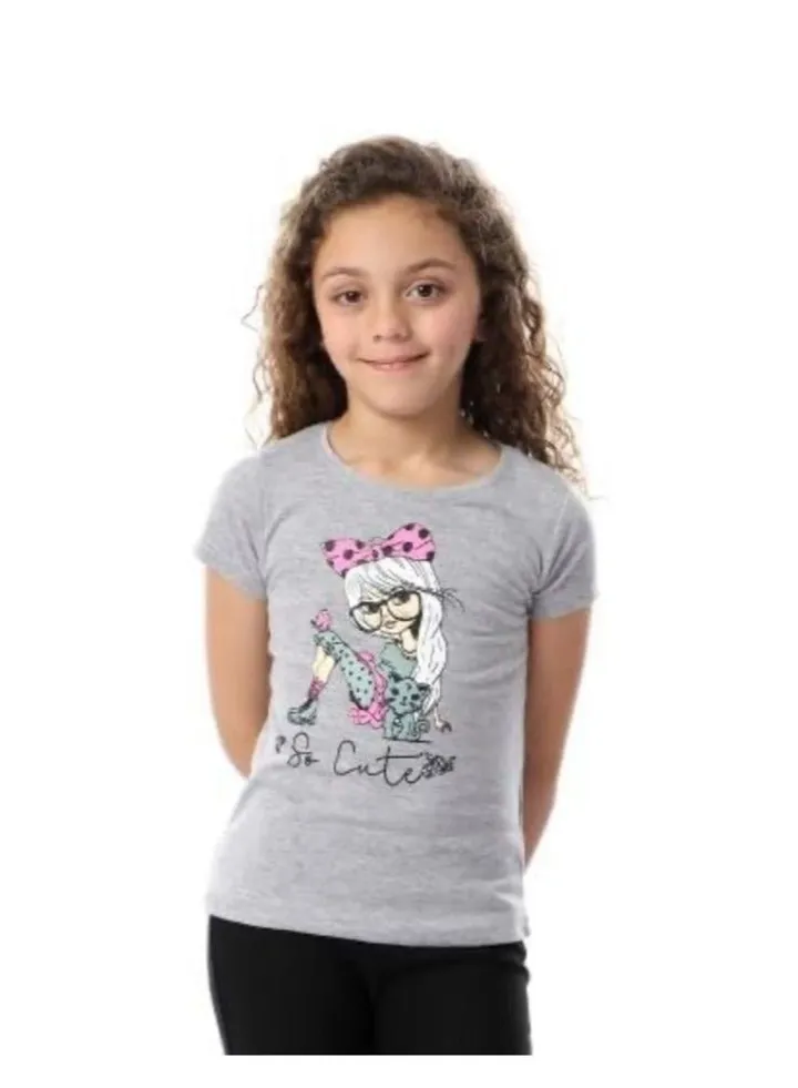 Girls Half Sleeves T-shirt