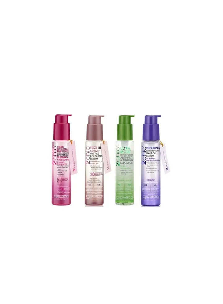 4 pieces of Giovanni hair oil serum set, 81 ml