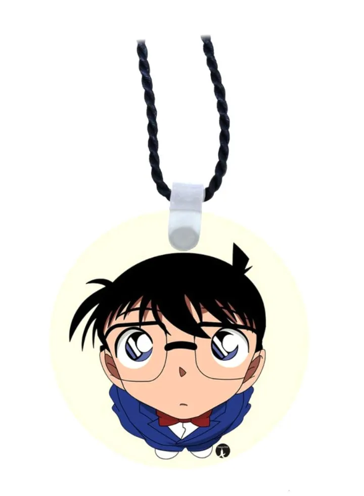 Anime Detective Conan Wooden Pendant Necklace