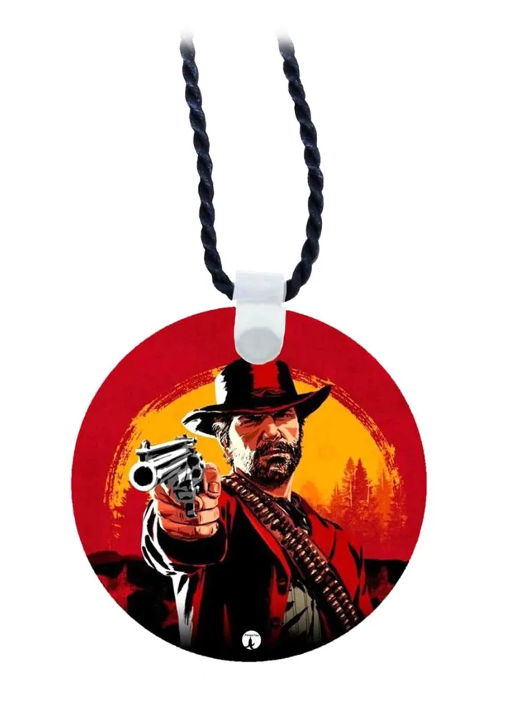 Wooden Red Dead Redemption 2 Pendant Necklace