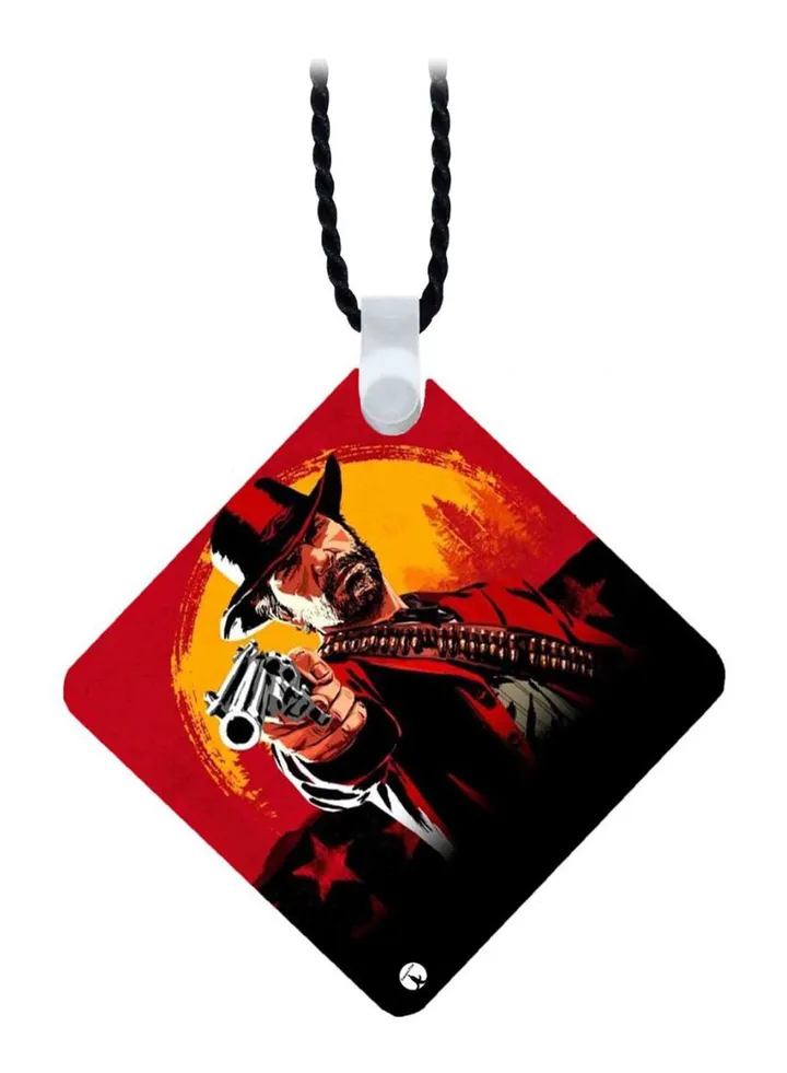 Wooden Red Dead Redemption 2 Pendant Necklace