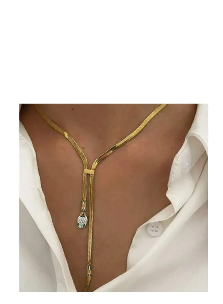 Snack chain, stainless steel, solid color