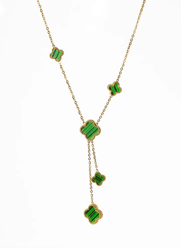 Green Y-Necklace