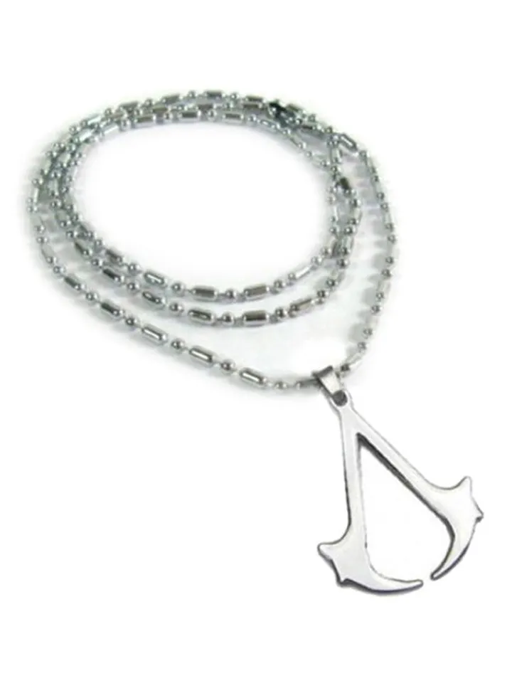 Titanium Steel Assassin's Creed Logo Pendant Necklace