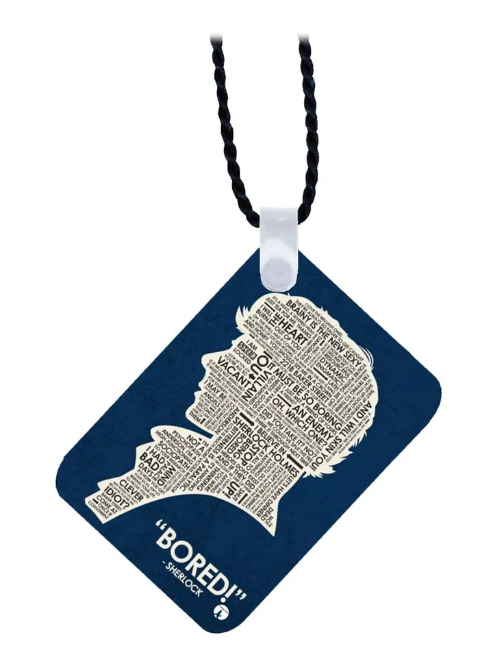 Wooden TV Show Sherlock Necklace Pendant