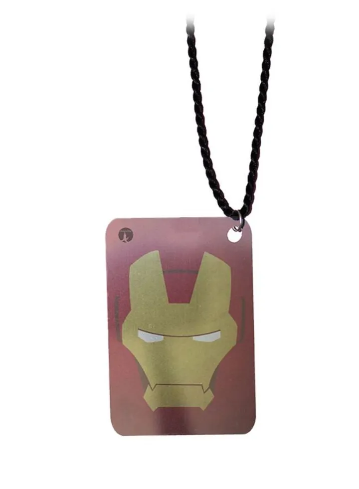 Iron Man Metal Pendant Necklace