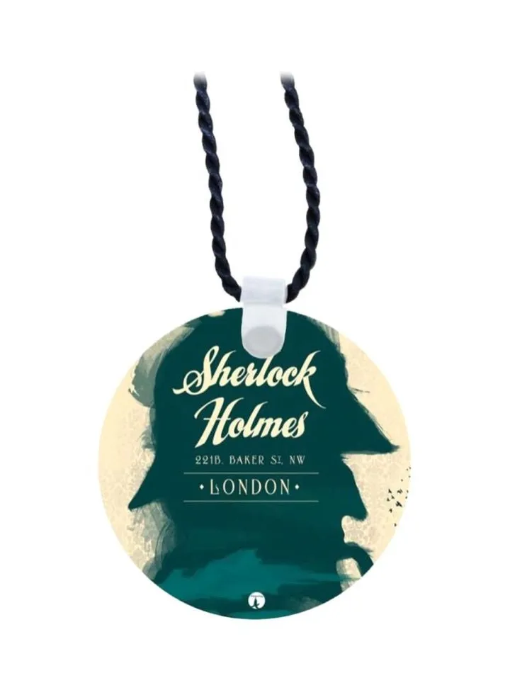 Wooden Sherlock Holmes Pendant