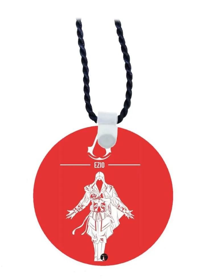Wooden Assassin's Creed Pendant Necklace