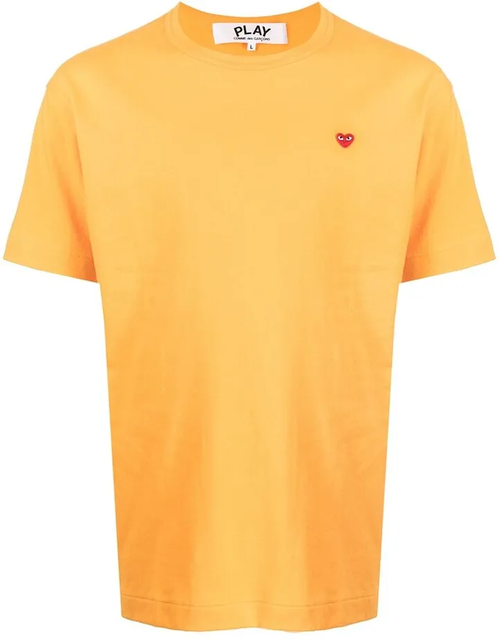heart-patch short-sleeve T-shirt