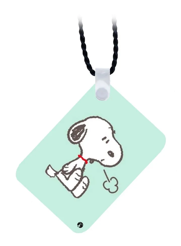 Wooden Snoopy Pendant Necklace
