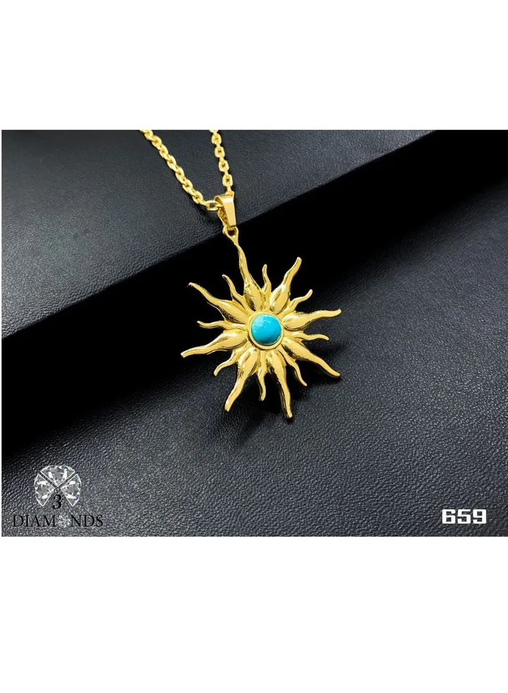 You Are My Sunshine Pendant Necklace For Women Gold Plated