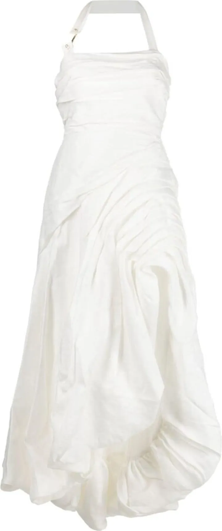 Mika draped split midi dress