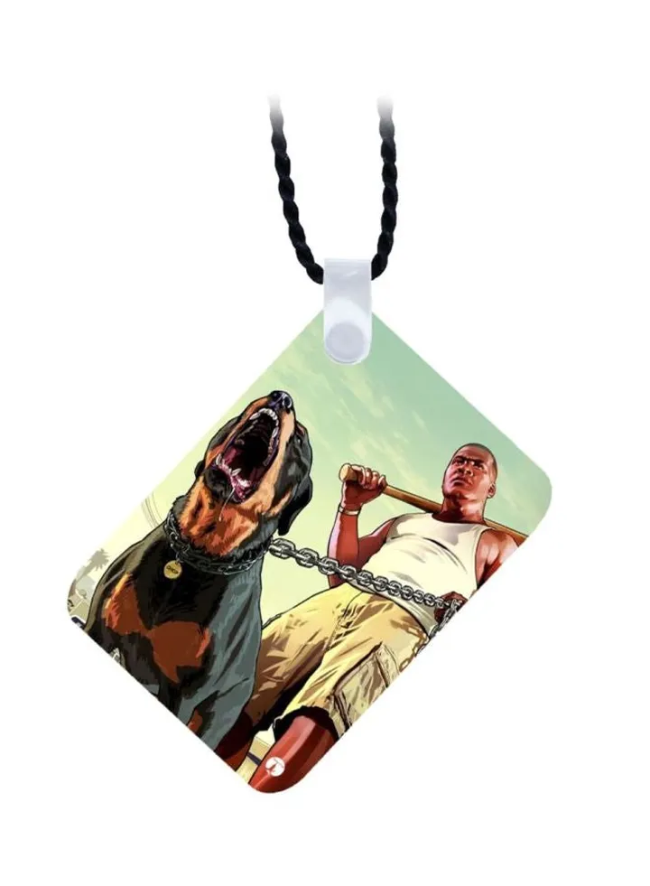 Grand Theft Auto Wooden Pendant
