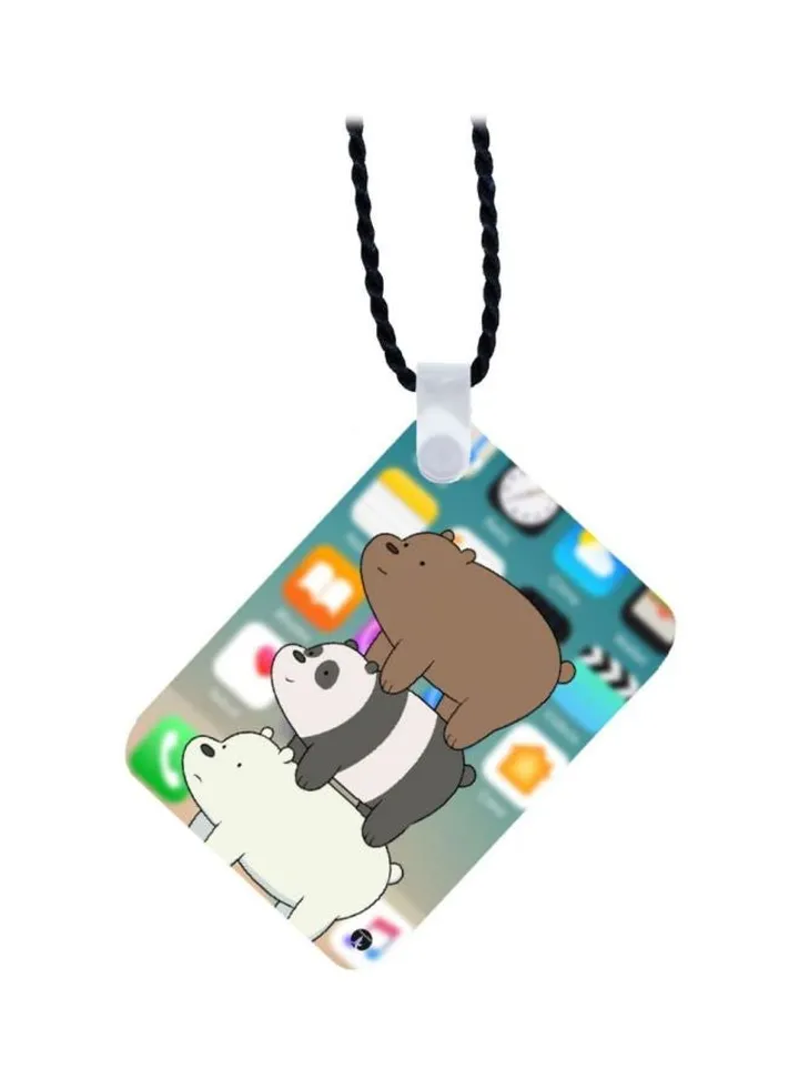 We Bare Bear Wooden Pendant