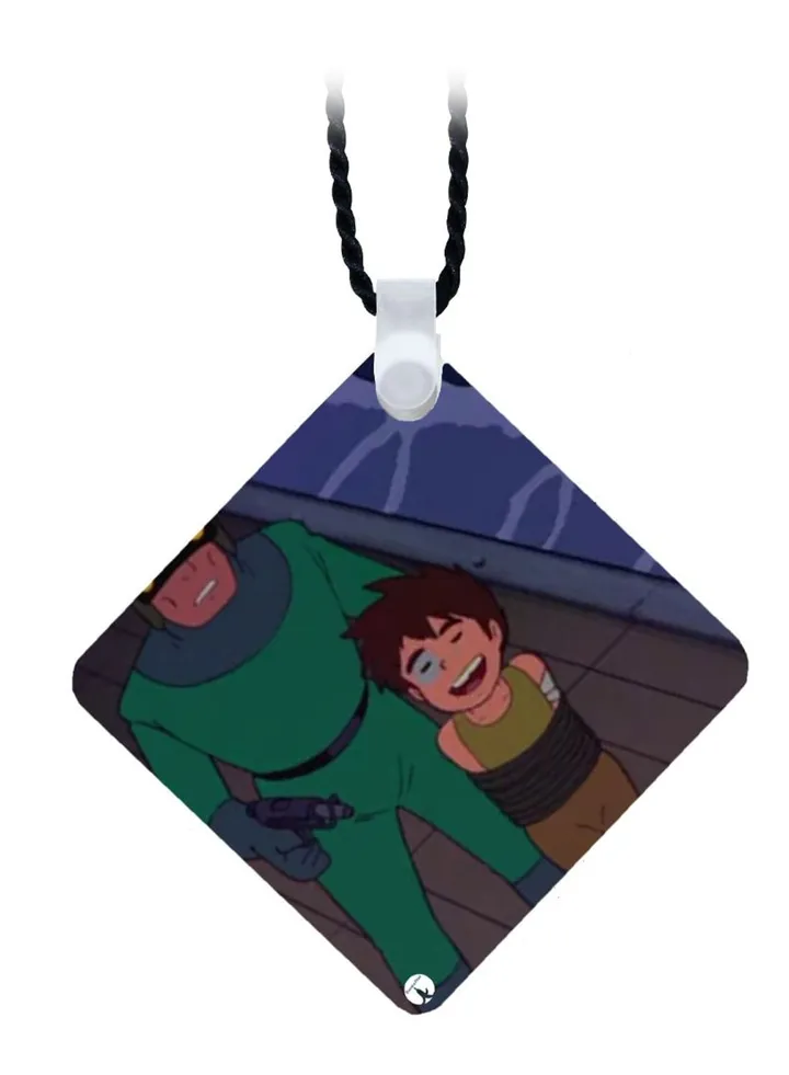 Wooden The Anime Adnan And Lina Pendant Necklace