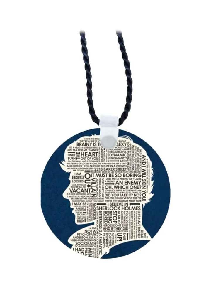 Wooden Sherlock Holmes Pendant