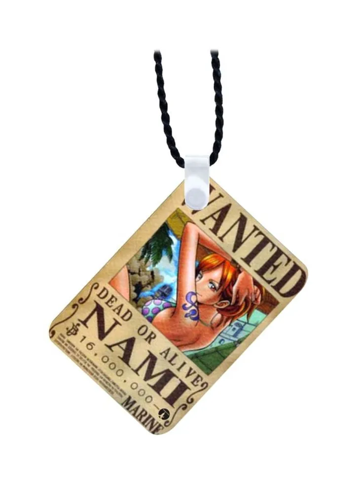 Wooden Anime One Piece Pendant Necklace