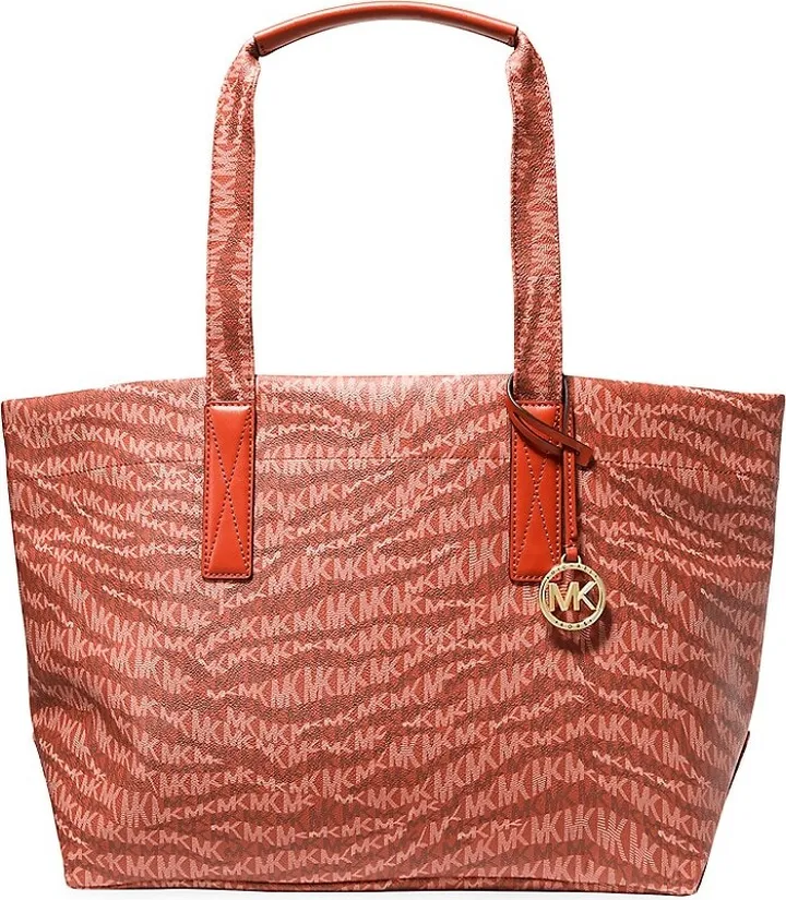 Large Monogram Coated Canvas Tote