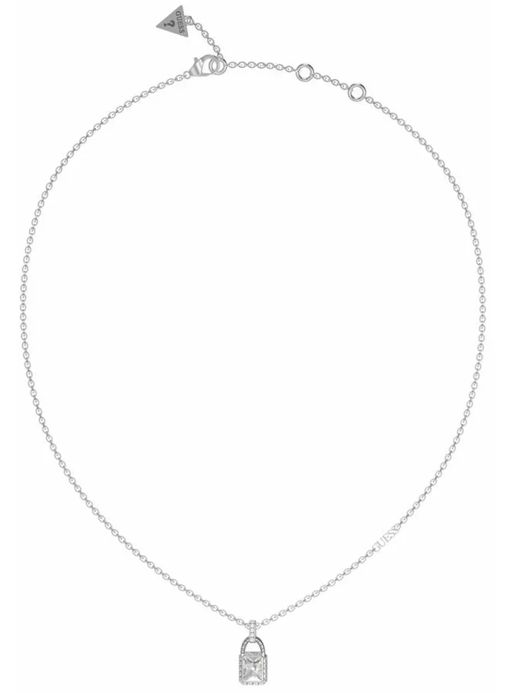Clear Padlock Necklace