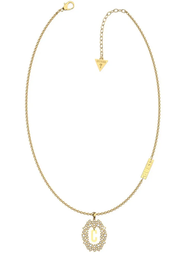 White Pendant C Letter Necklace