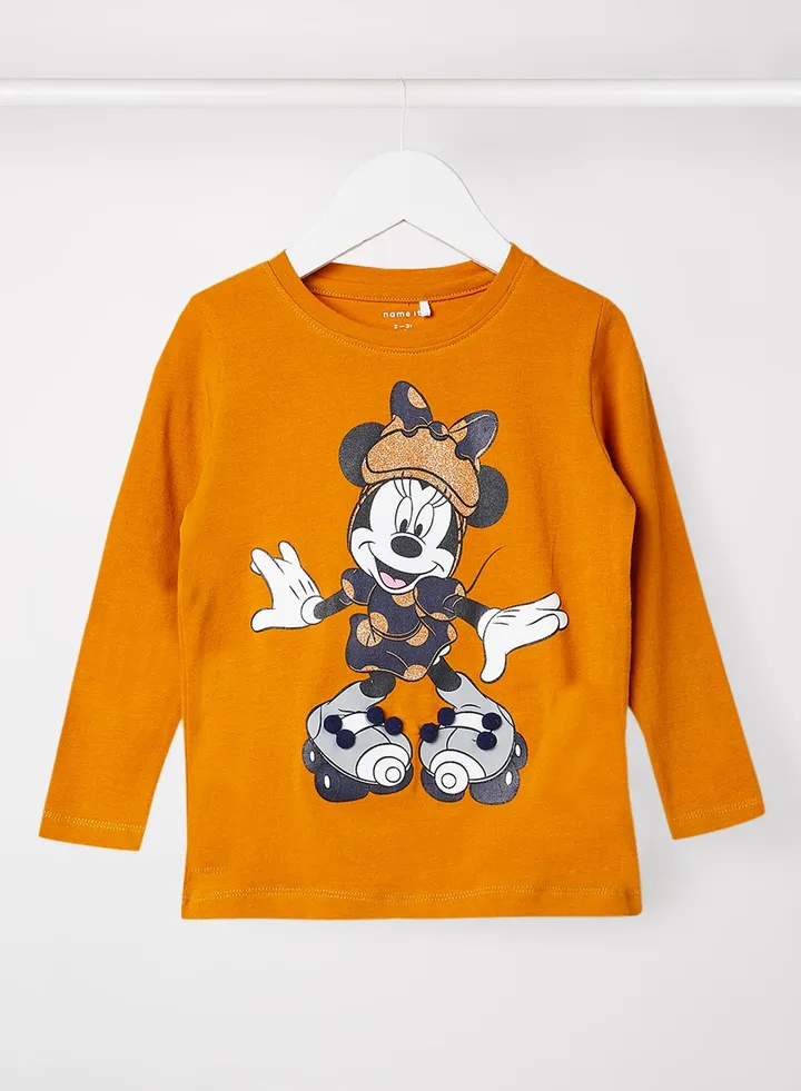 Baby/Kids Minnie Print T-Shirt Orange
