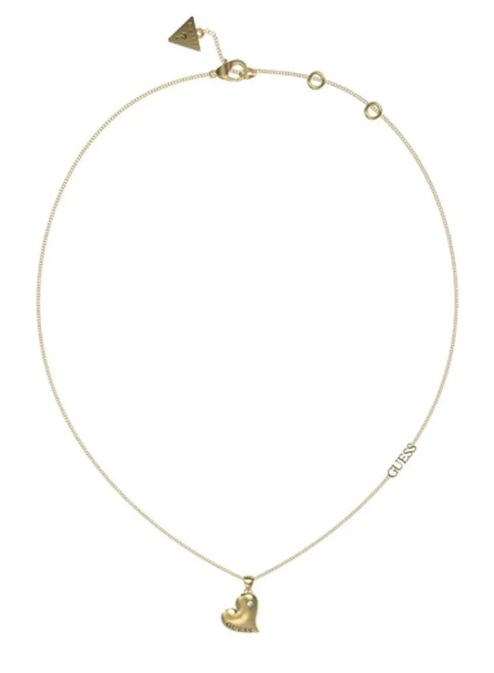 Fluid Heart Charm Necklace