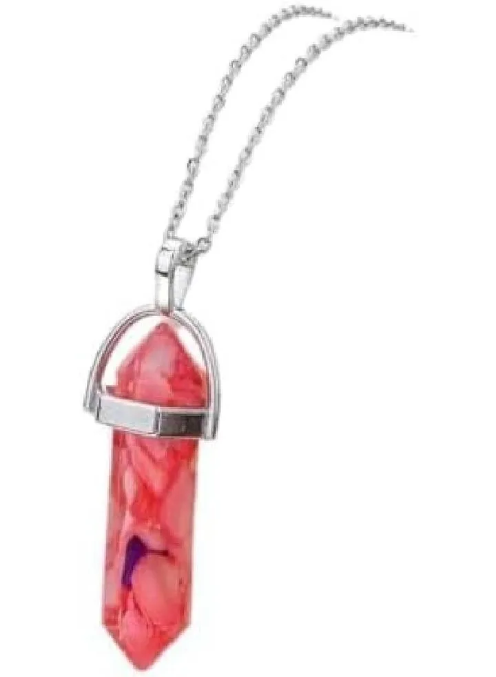 Natural Gemstone Hexagonal Necklace