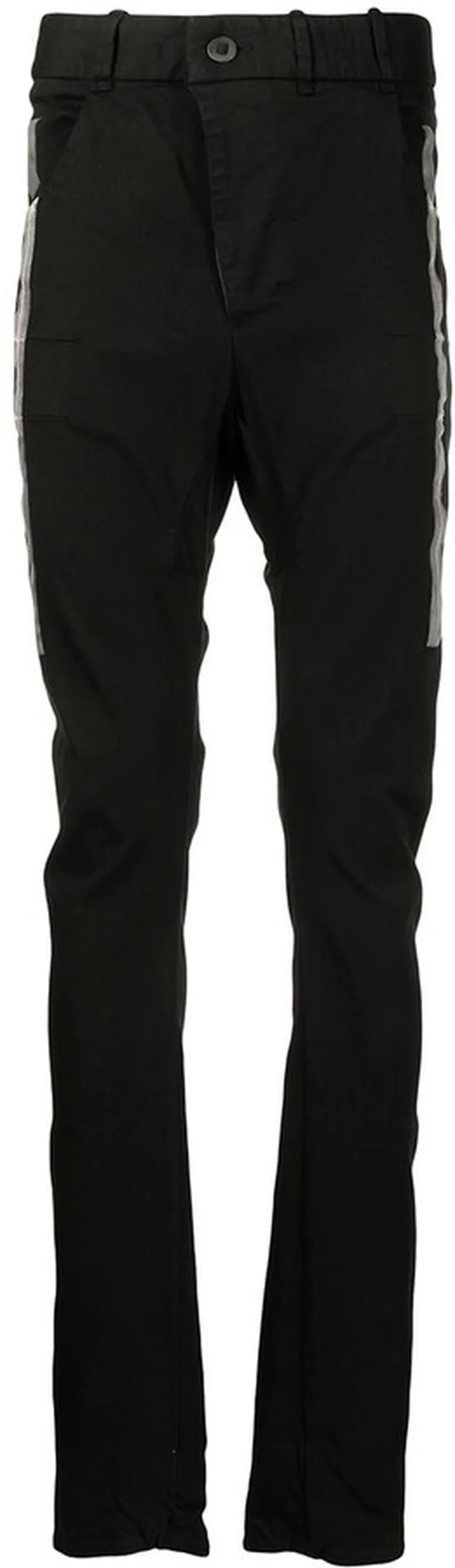 Stripe-Detail Mid-Rise Trousers