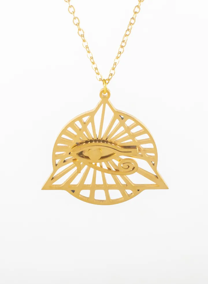 Eye of Horus Stainless Steel Pendant Necklace