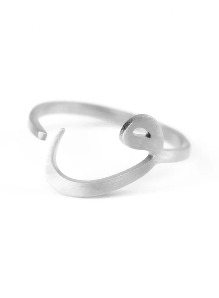 Silver Arabic Alphabets Tasmeiahs Ring
