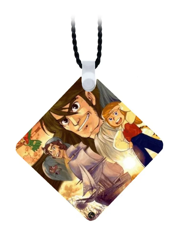 Wooden The Anime Jazirat Alkanz Pendant Necklace